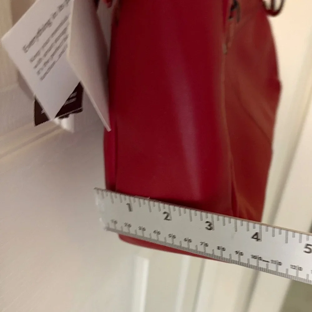 Giani Bernini Red Nappa Leather Hobo Shoulder Bag NWT Adjustable Strap